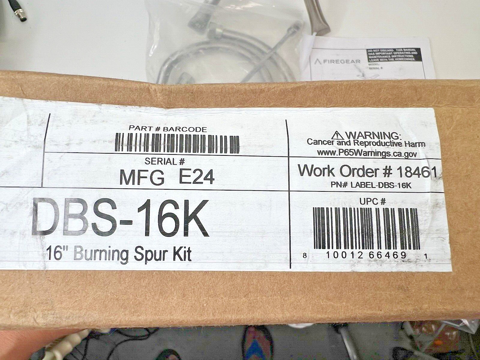 Firegear DBS-16K Stainless Steel Outdoor Gas Fire Pit Burning Spur 16"