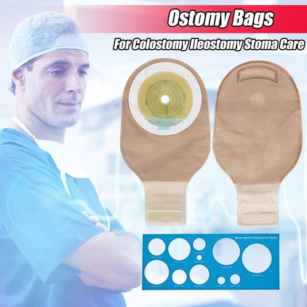 Colostomy Bags Ostomy Supplies One-Piece Drainable Ostomy Pouch for Ileostomy
