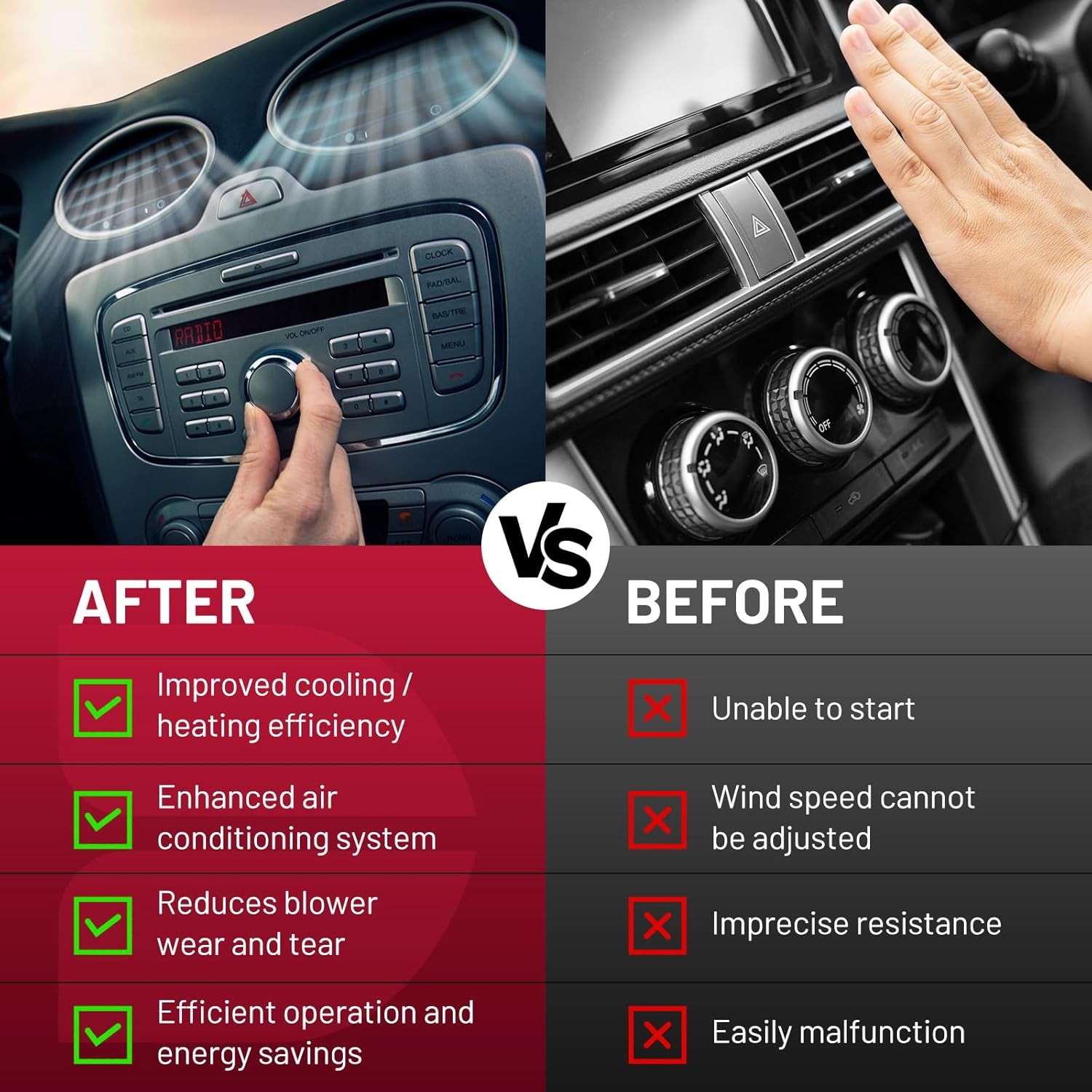 FOR Chevy Express Heater Blower Motor Resistor Kit 973-407 1580560 229410