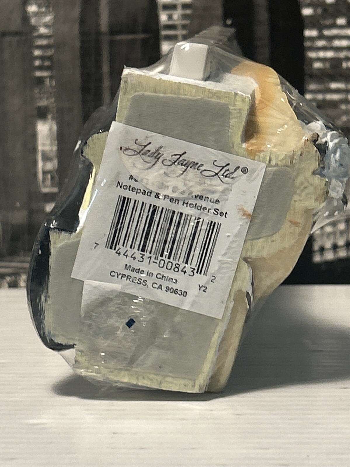 Lady Jayne Ltd Women’s Fashion Notepad & Pen Desktop Holder Set Vtg 90s Sealed