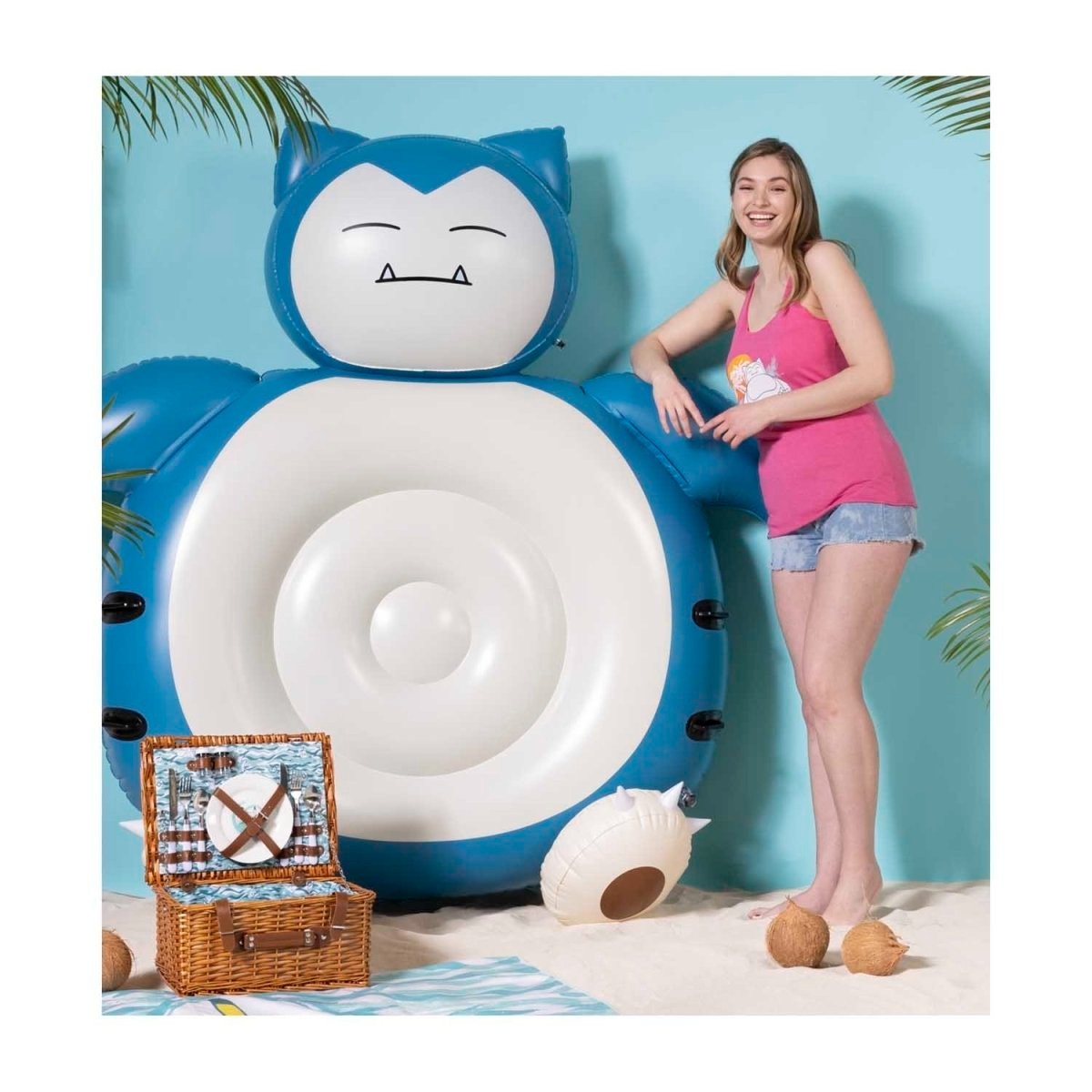 Pokemon Snorlax Giant Pool Float Summer Days - New