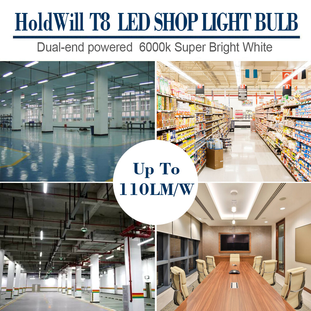 LED Tube G13 4FT 4 Foot T8 Tube Light Bulbs 24W 6000K Clear or Milky Lens