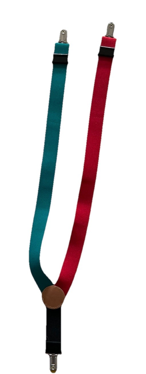 Gymboree Vintage (90s) Boy’s TRAIN Adjustable Suspender With Leather Logo Preown