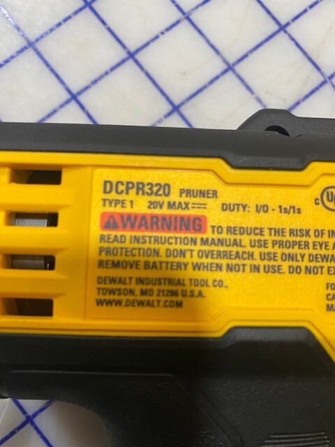 DeWalt Blade Set Upper & Lower with Cover Tool Not included Fits DCPR320 Pruner