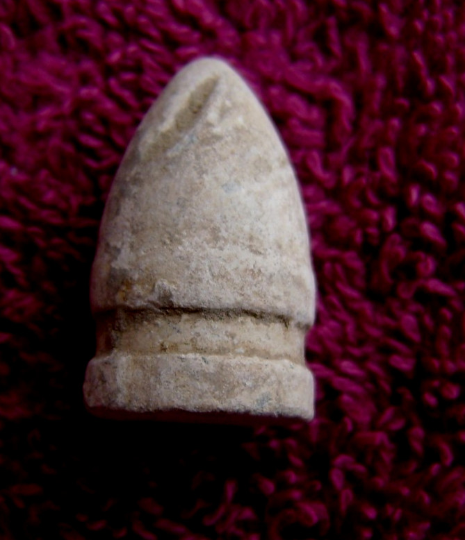 EXCAVATED .54 CALIBER US SMITH CAVALRY CARBINE BULLET (SHILOH)