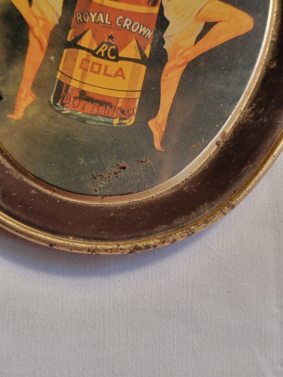 RC Royal Crown RC Cola Metal Serving Tray Dancing Ladies Fabcraft Inc. NJ USA