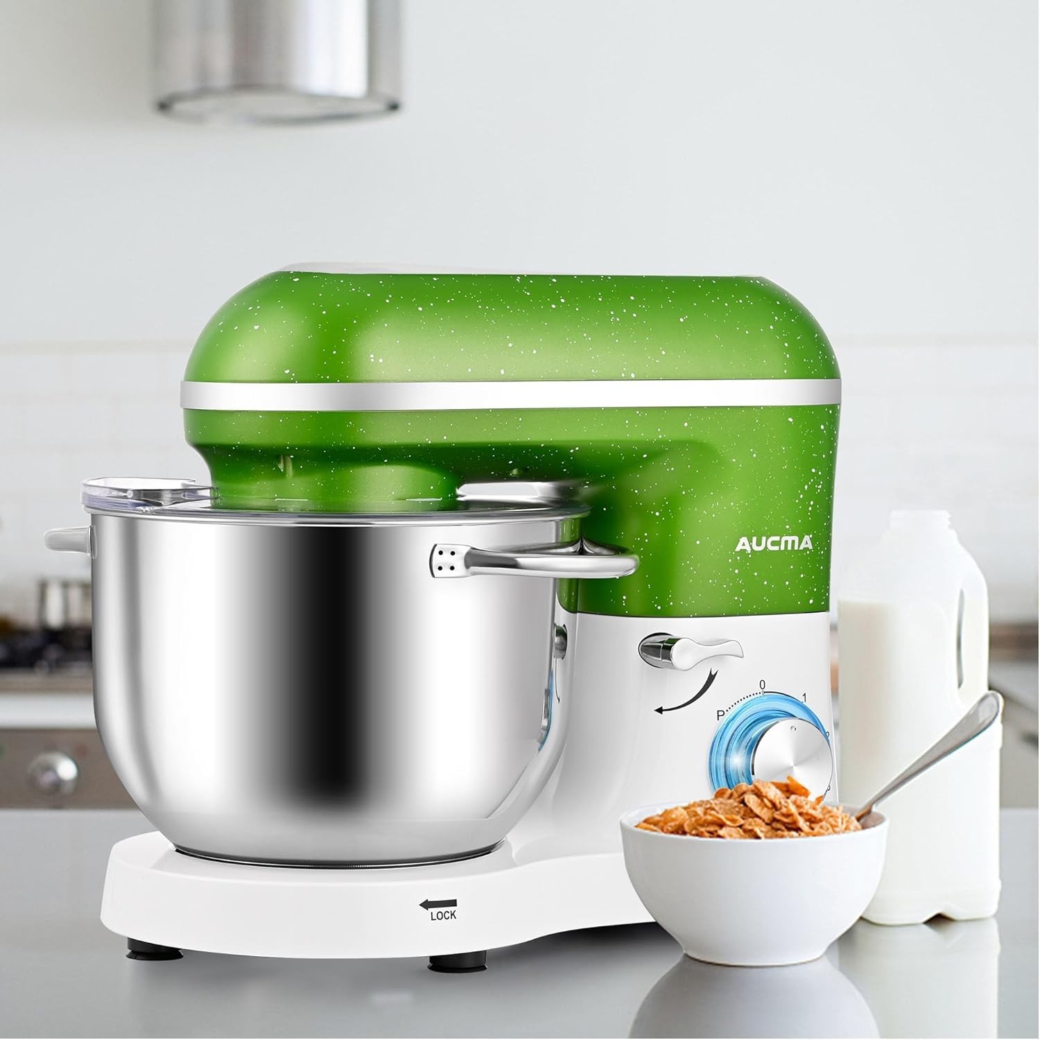 Aucma Stand Mixer 6.5QT 6-Speed Kitchen Electric Food Mixer Bowl NEW