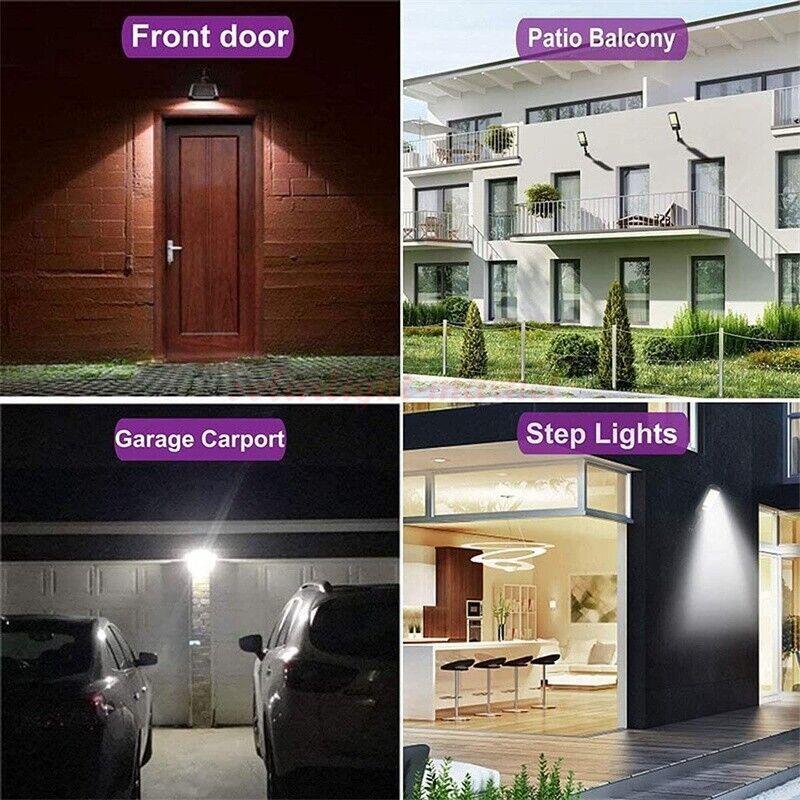 3PCS Outdoor Solar Wall Light LED Motion Sensor Bright Flood Street Lamp 3 Modes