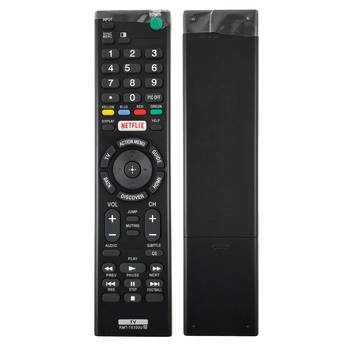 Sony RMT-TX100U TV Remote Control Replacement  Work for ALL Sony Smart TVs