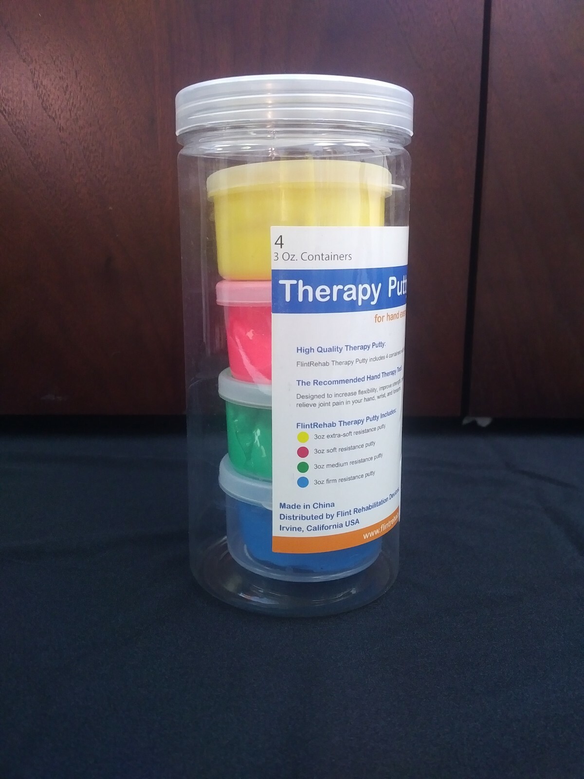 Premium Quality Therapy Putty (4 Pack, 3-oz Each) for Hand Relief