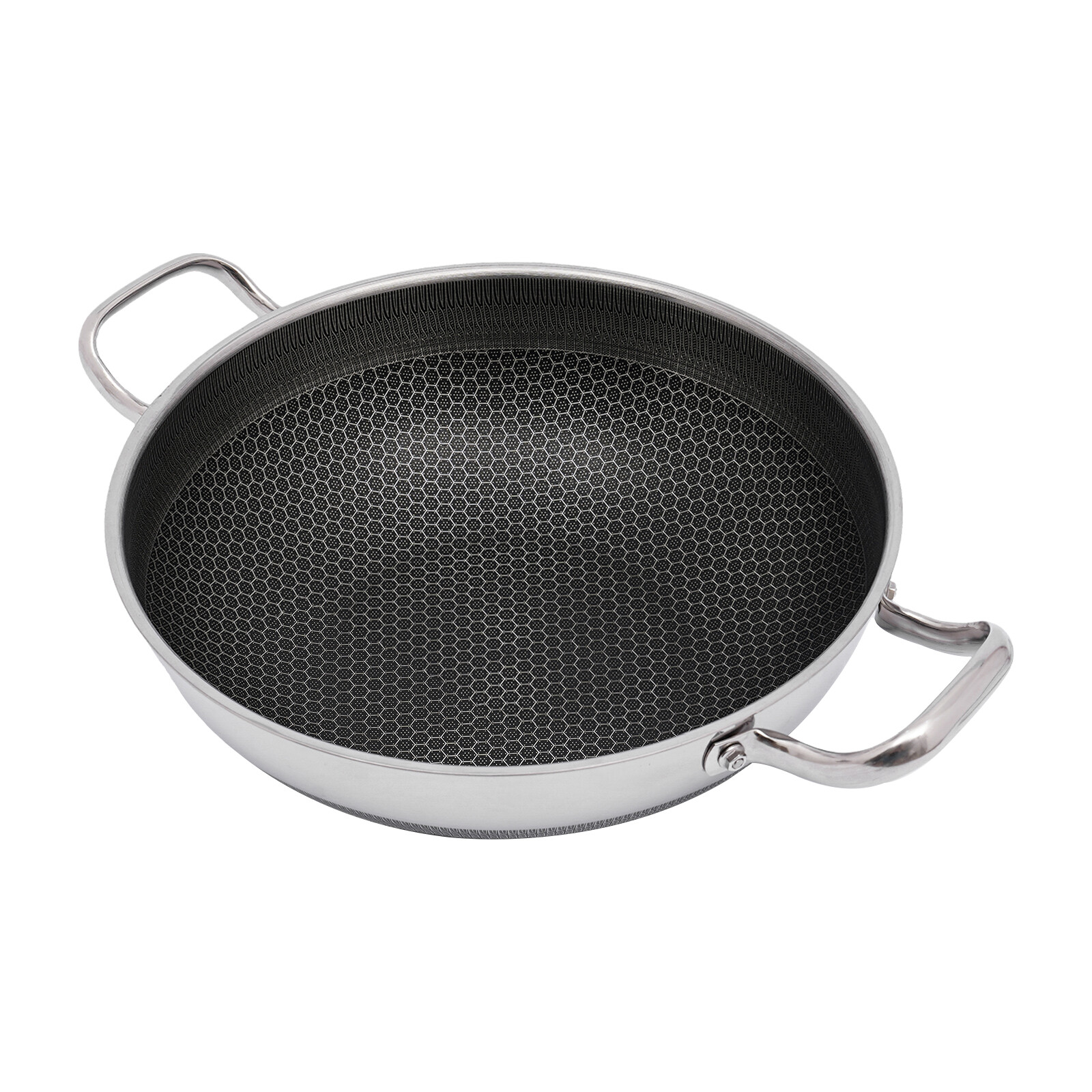 12-inch Stainless Steel Sauté Pan Skillet Non-stick Frying Pan With Lid