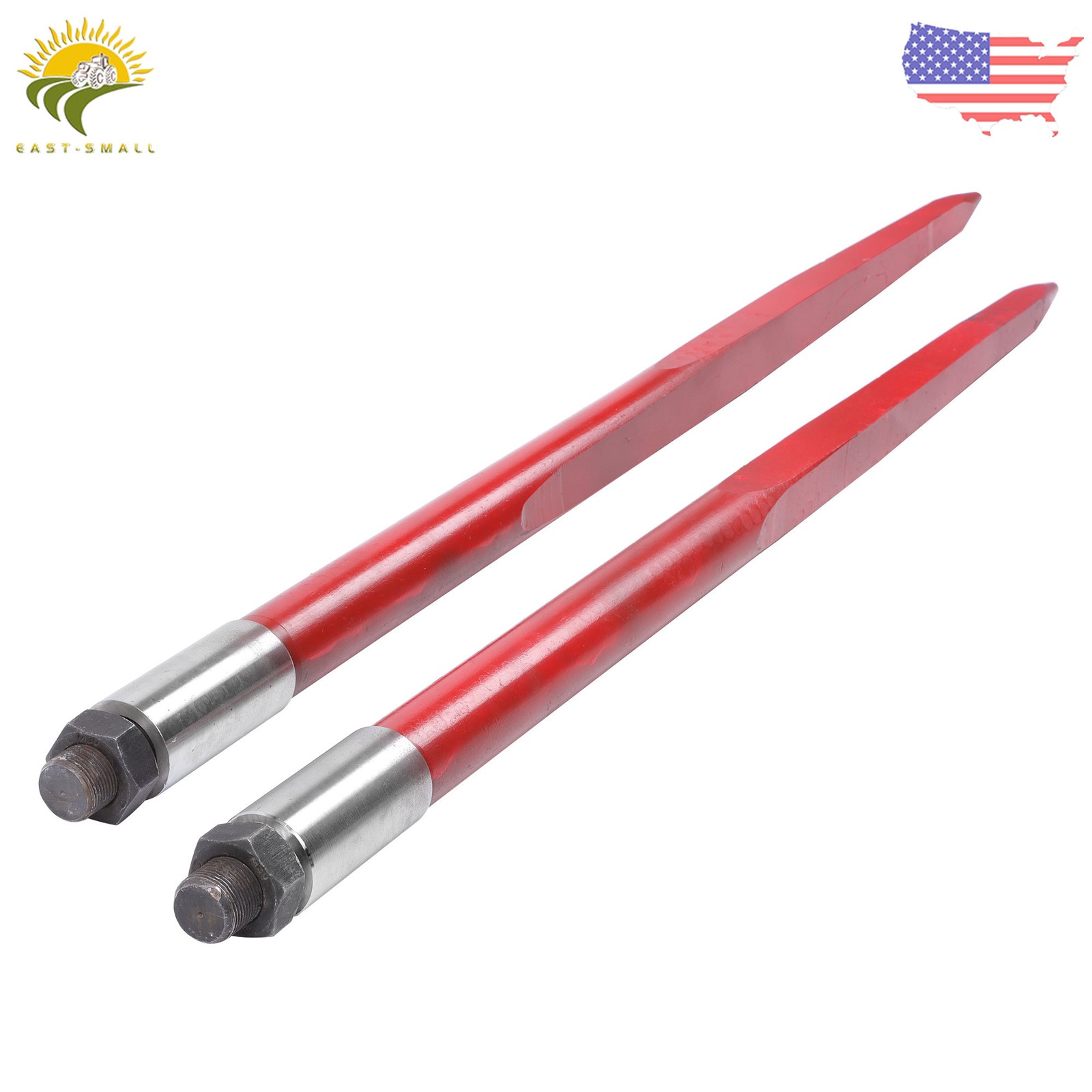 1 Pair Hay Spear 43" Bale Spear 3000 lbs Capacity Quick Attachments For Tractor