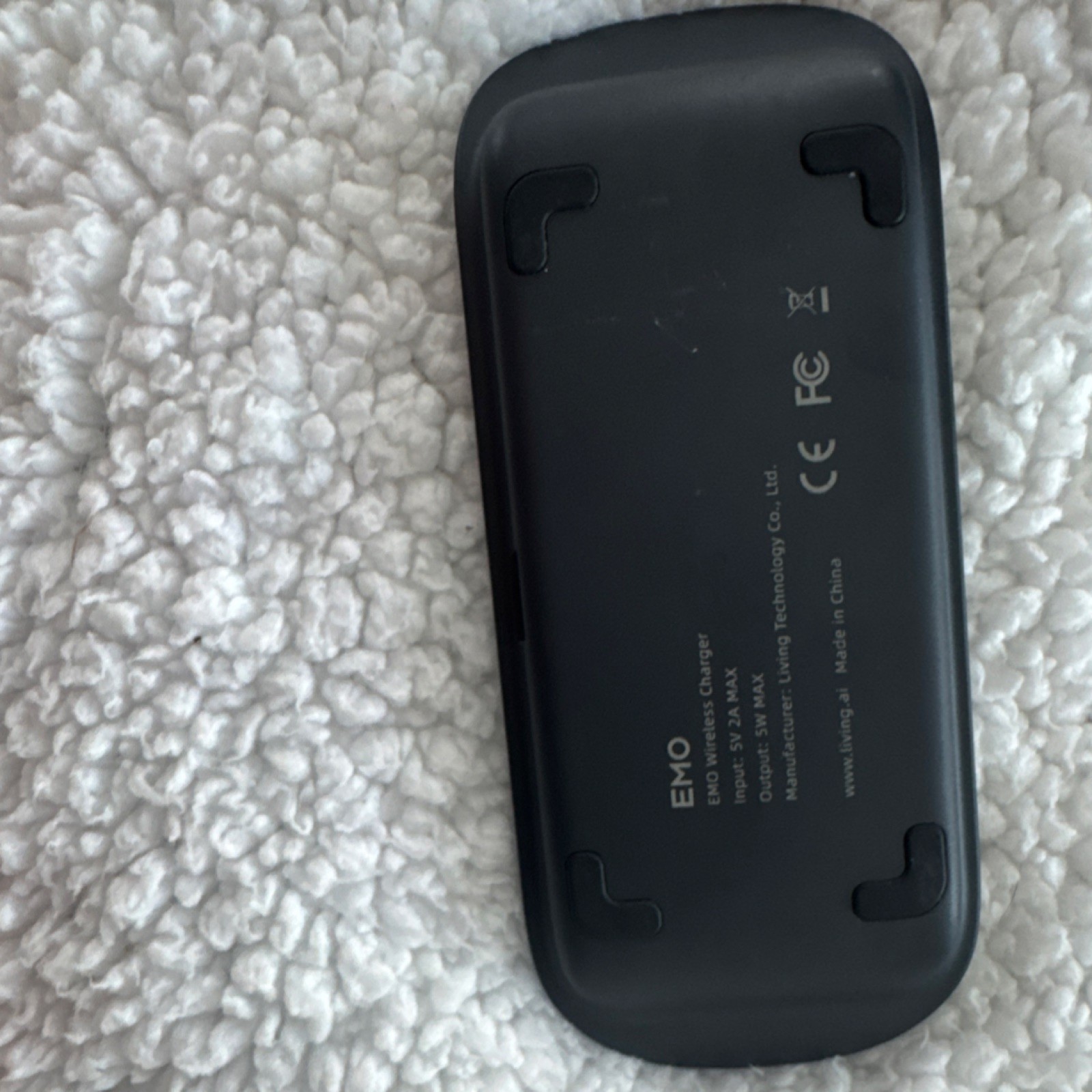 Living AI EMO Desktop Pet Robot with Wireless Charger & Headphones