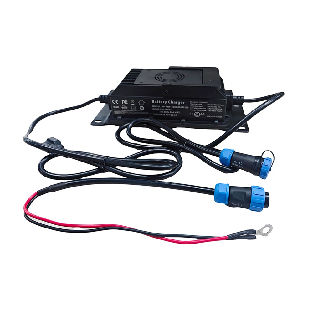 NEW 48V 100Ah LiFePO4 Lithium Battery 5120Wh Built-in BMS whit 58.4V 20A Charger