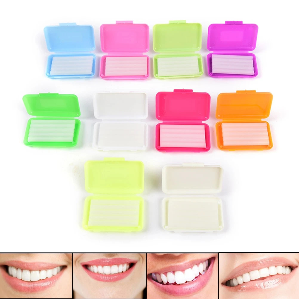 100Packs 10 Fruit Scent Dental Orthodontics Ortho Wax For Braces Gum Irritation