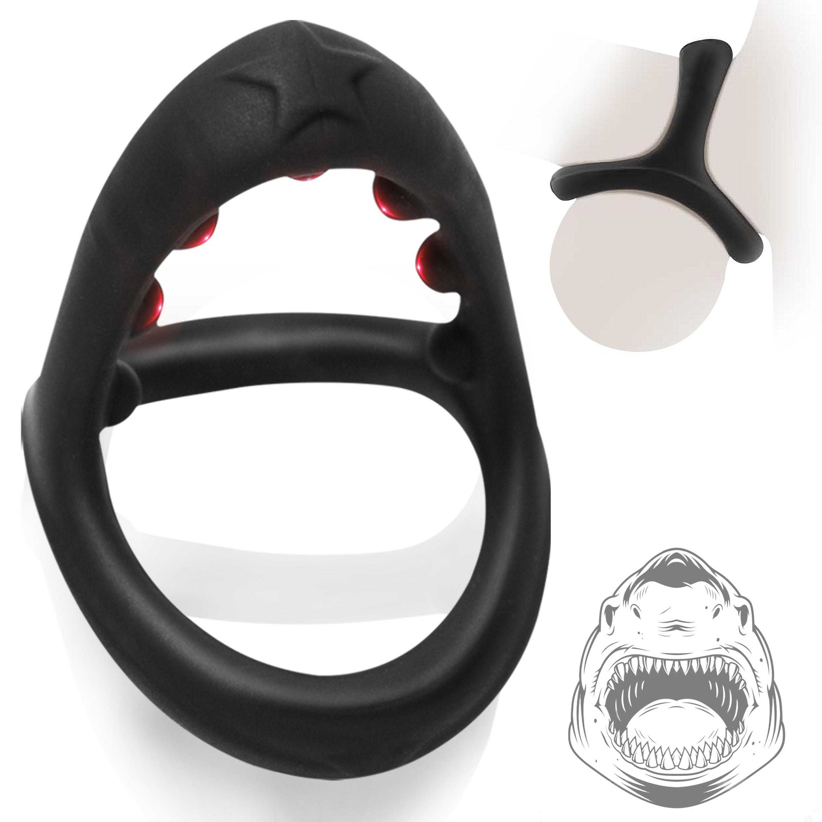 7PCS Silicone Cock Ring Super Stretchy Strong Stay Hard Penis Rings Men Sex Toys