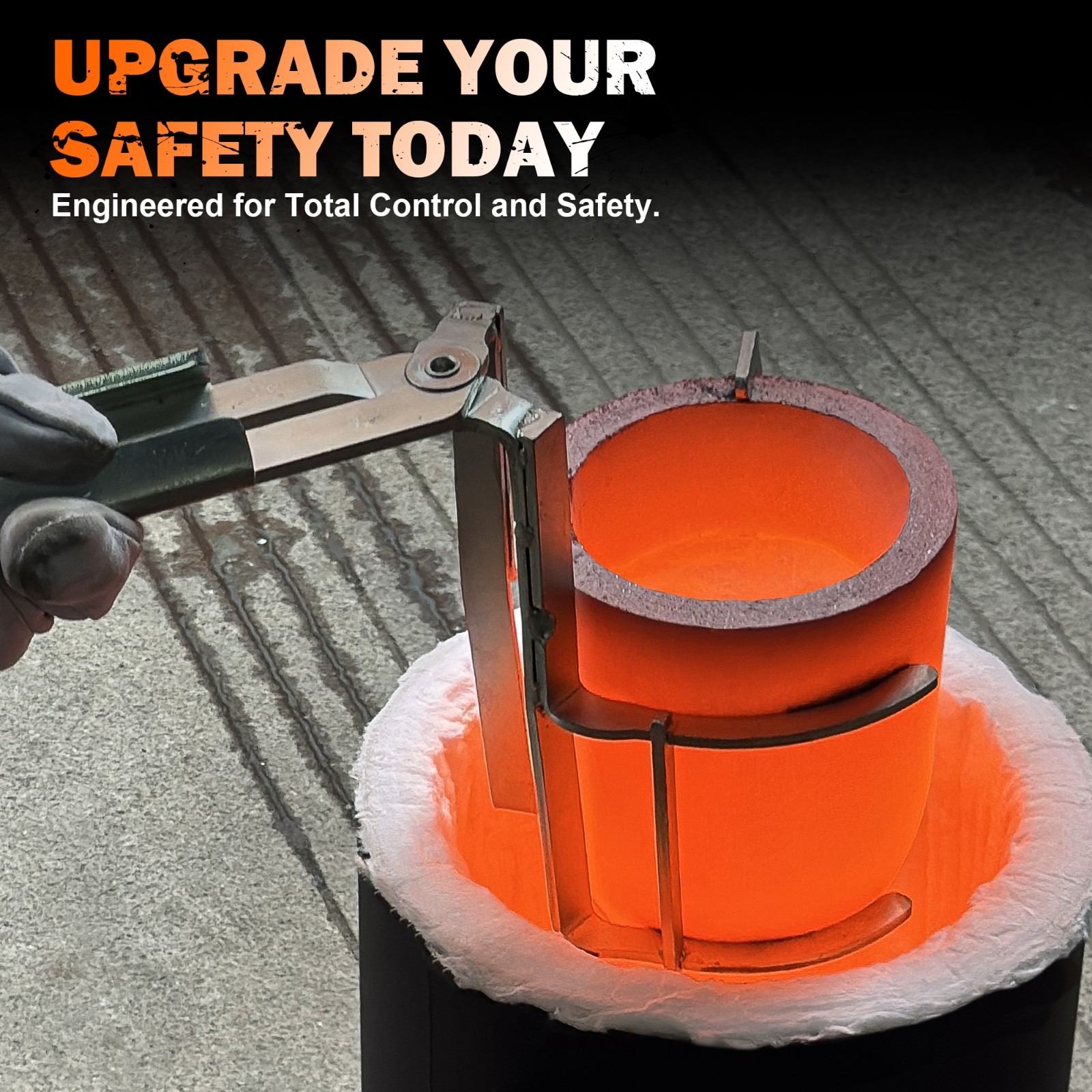 10kg Crucible Tongs Set for Melting Metal, Lifting & Pouring Tongs