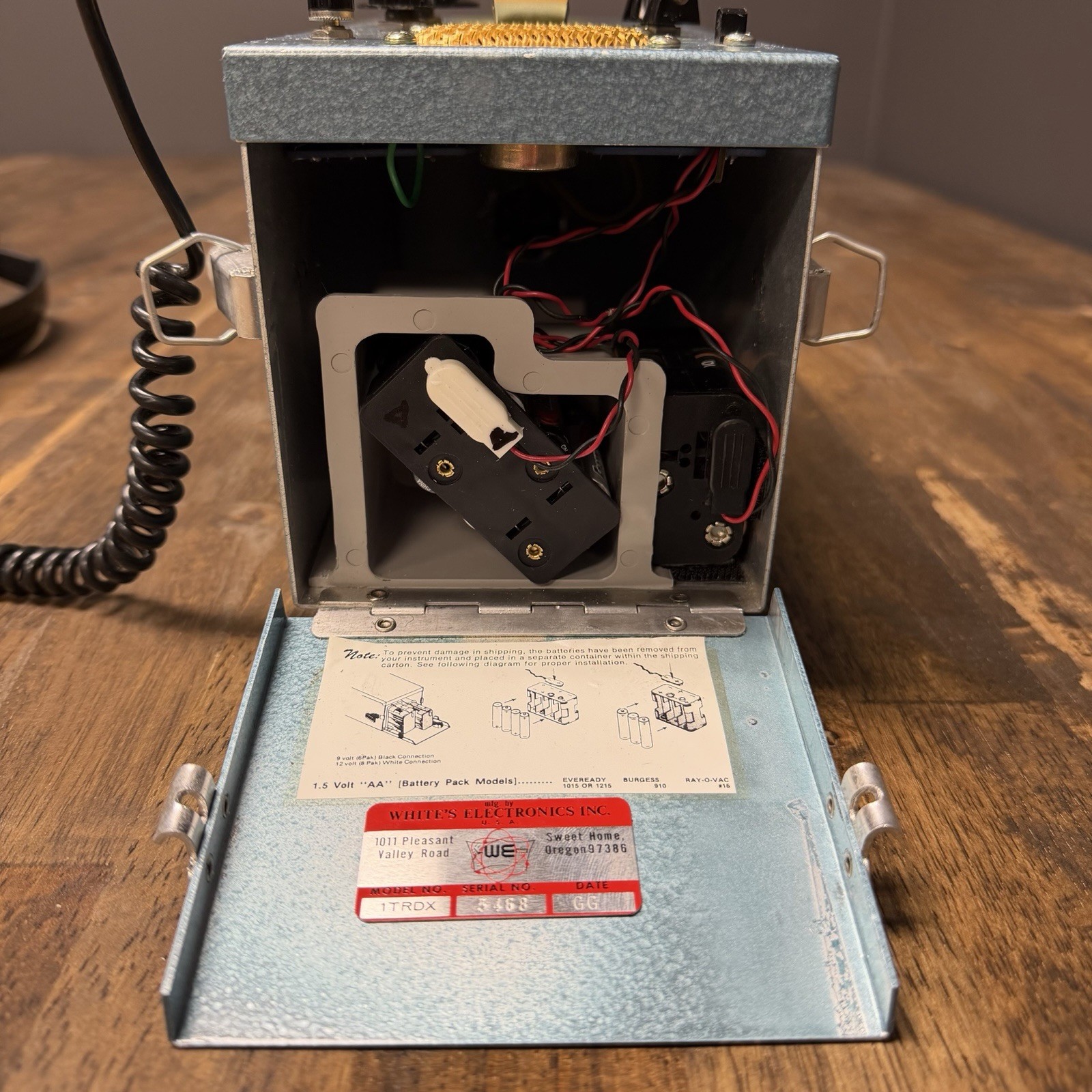 White’s Coinmaster TRX Metal Detector w/ Probe, Headphones – Serviced, Complete