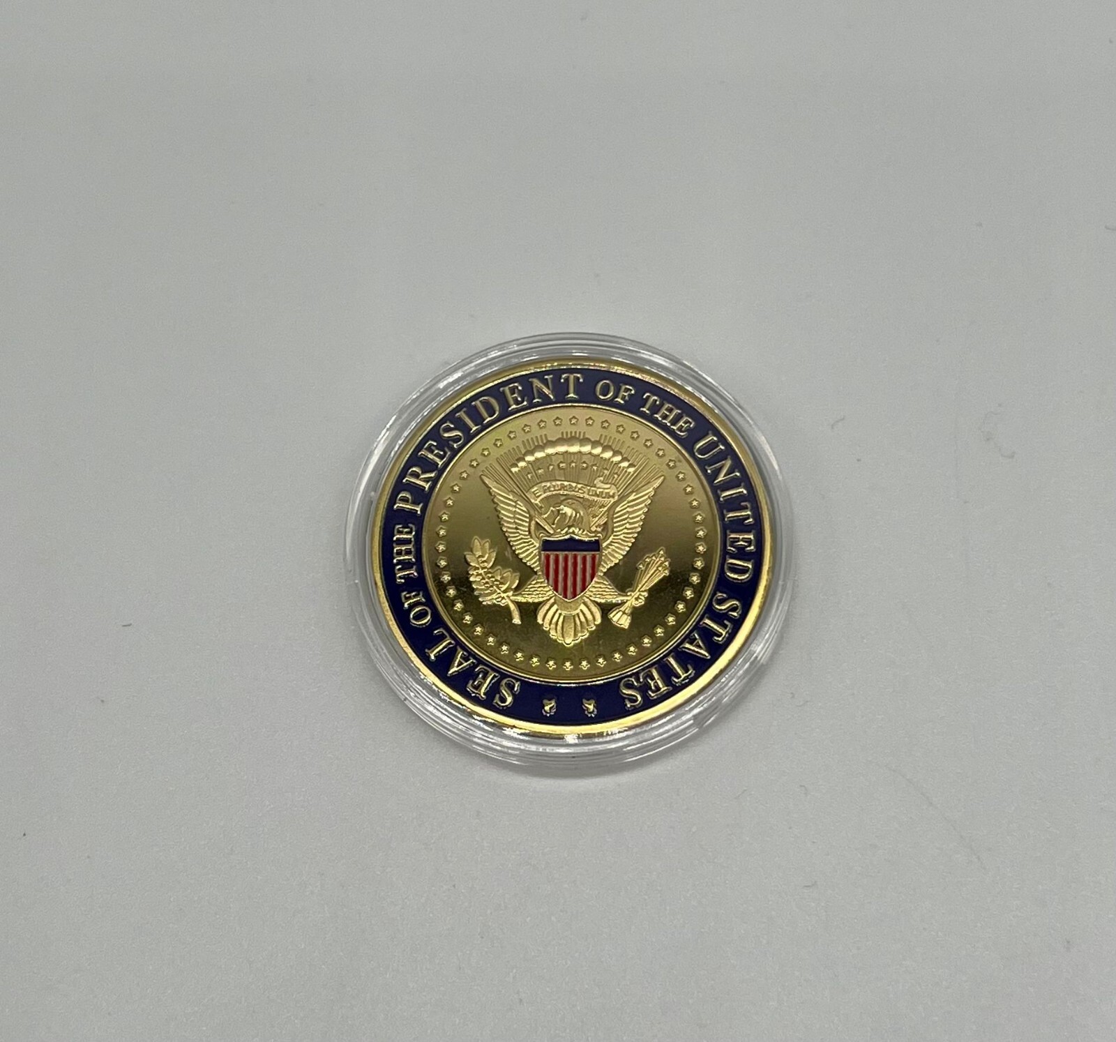Donald Trump Seal of The President Coin Gold Plated Collectible