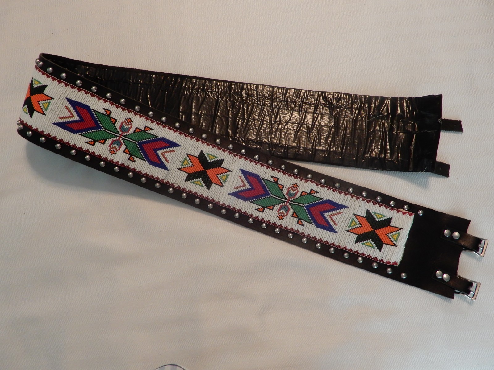 Native American Fully Beaded Ceremony Regalia Belt ~ Handmade by Charles Pratt