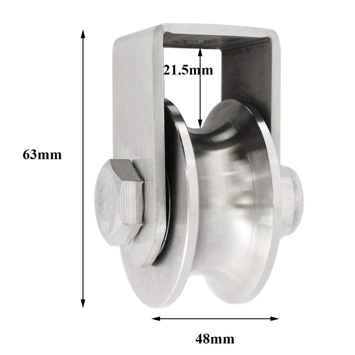 U Cable Rollers Steel Pulley Wire Rope Cable Pulley Wheel Pulleys for Rope
