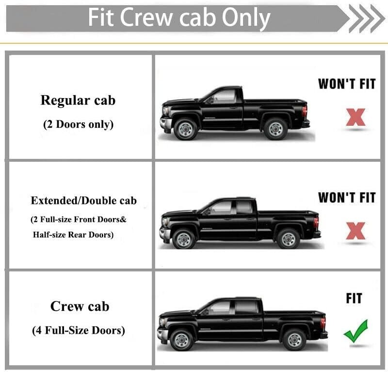 Smoke Black Outside Mount Rain Guards Window Visor 2019-2023 Sierra/Silverado