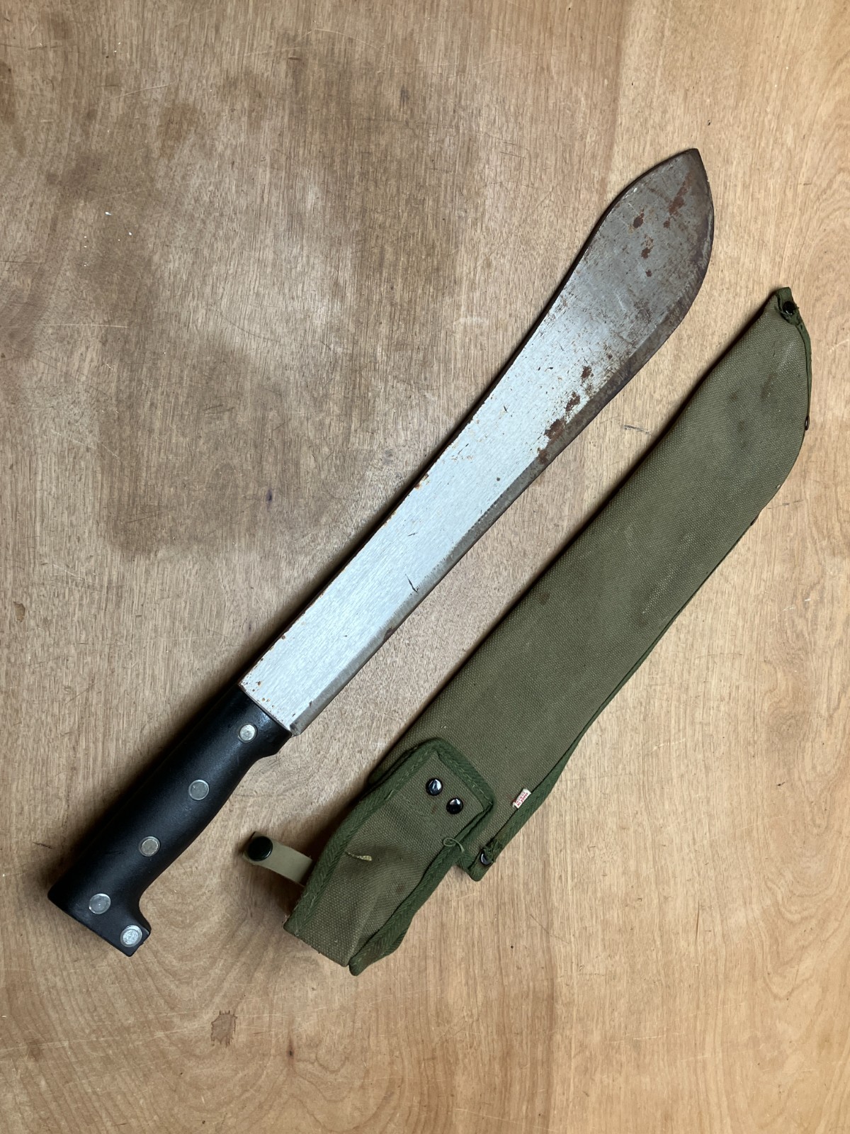 Vintage Made In Japan Bolo Hand Forged Machete Brush Cutting Chopping 15” Blade