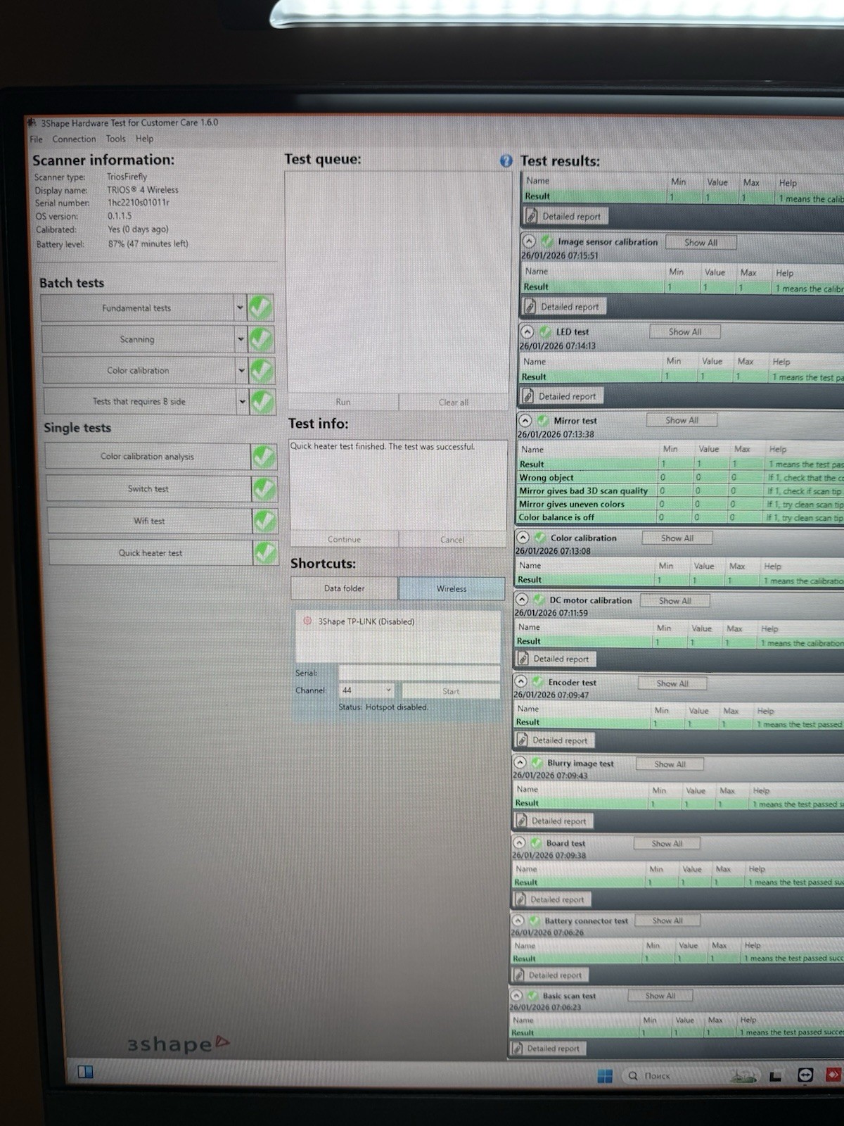 3Shape Trios 4 Wireless Dental Scanner 3+ years Warranty Software and License!!!