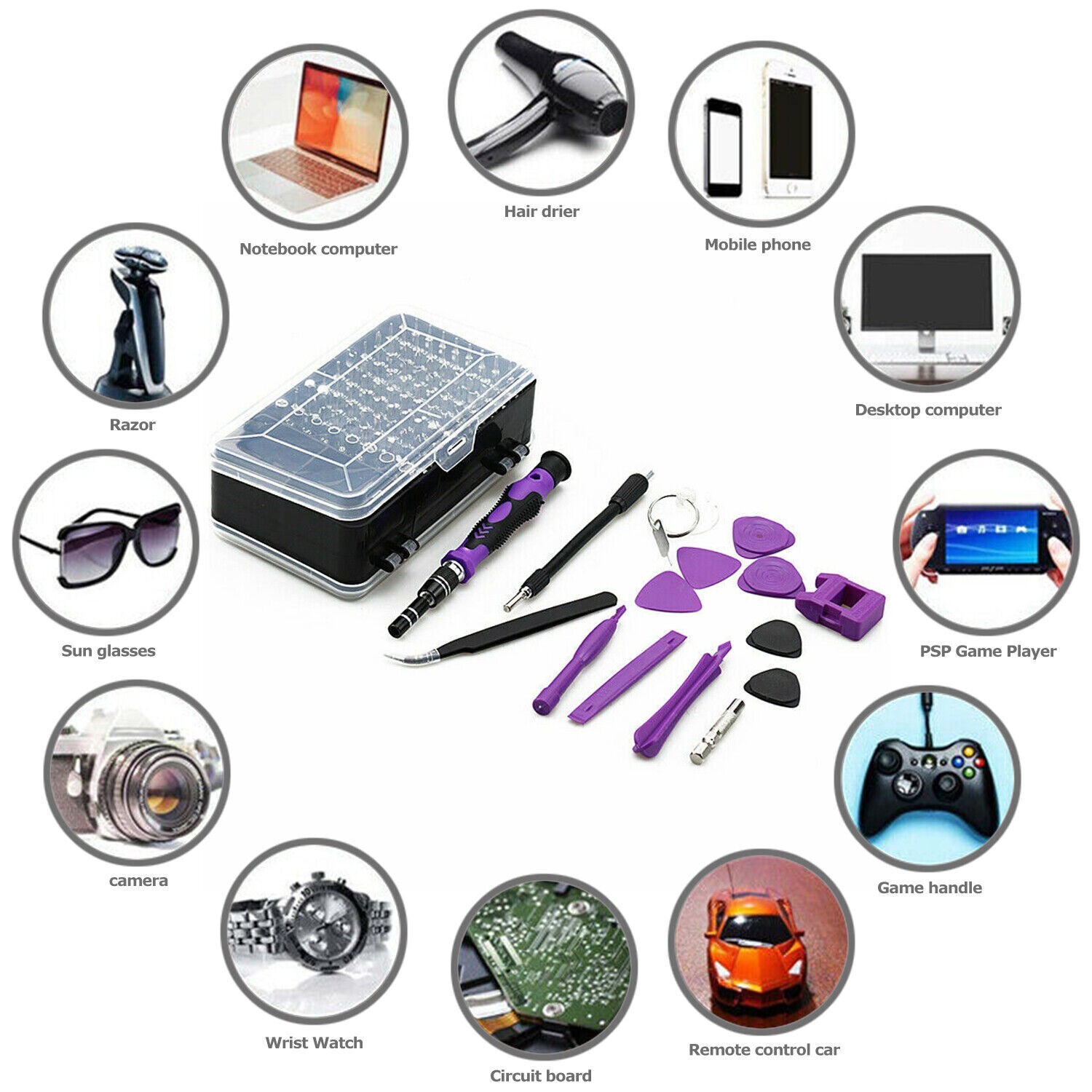 Set De Destornilladores Kit Conjunto Juego Herramientas Desarmadores El Mejor US