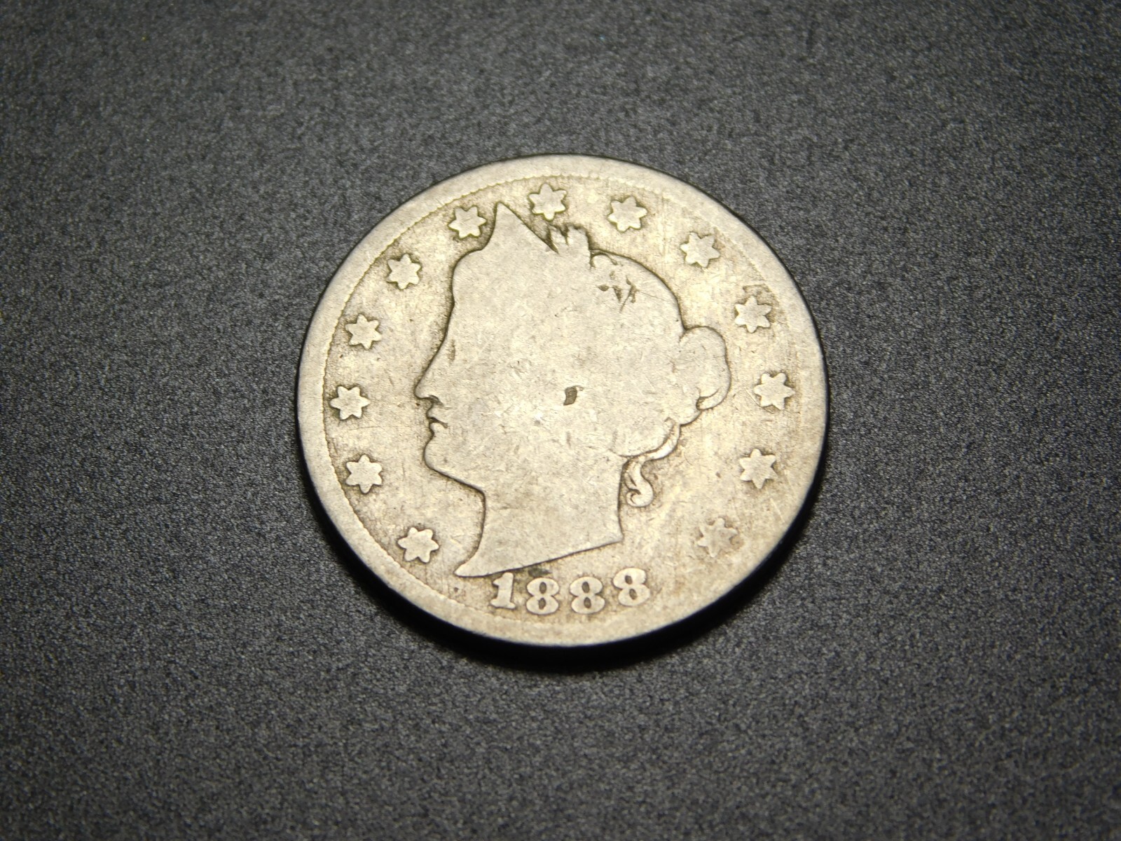 OLD  US  COINS  1888  V LIBERTY NICKEL