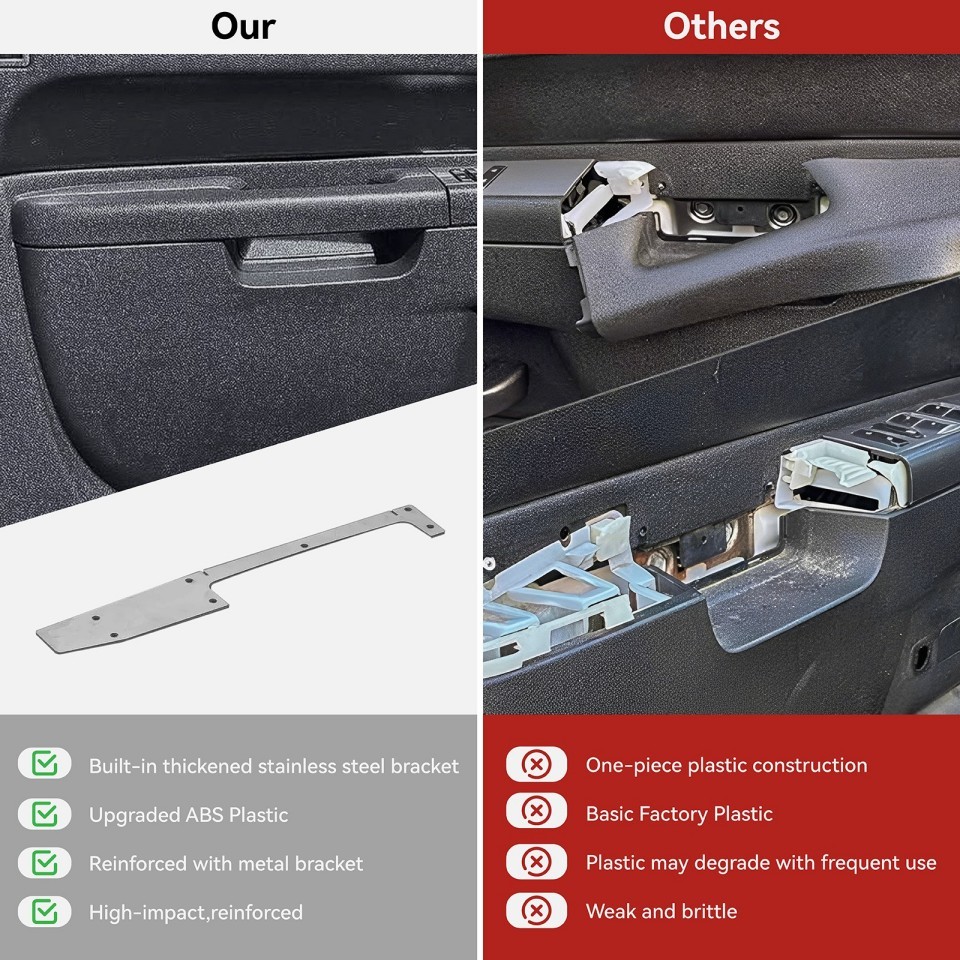 22818465 Front Left Driver Side Armrest Repair Kit Fit for Chevy Silverado 1500