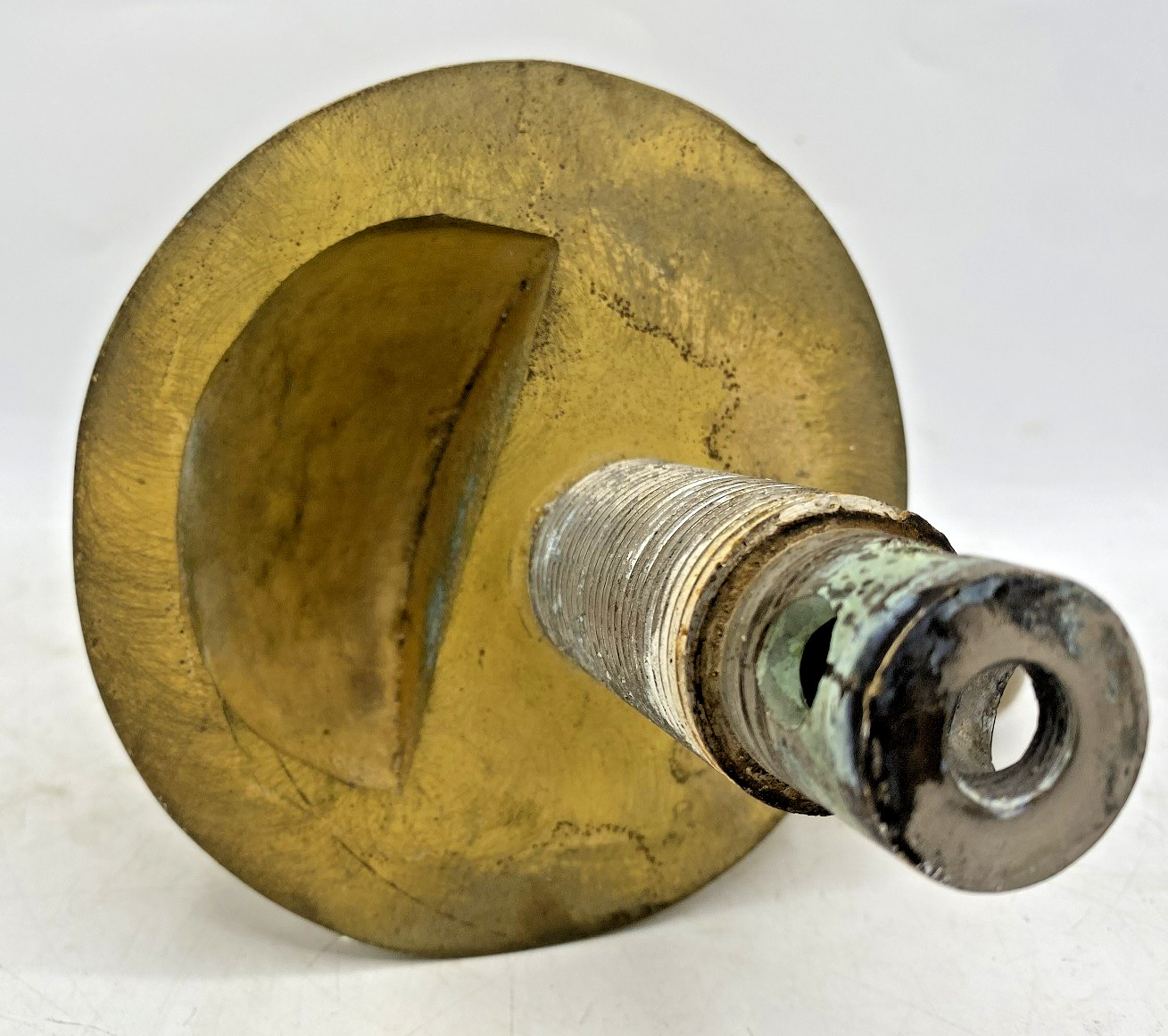 Large antique french fountain head faucet 19th century bronze fish