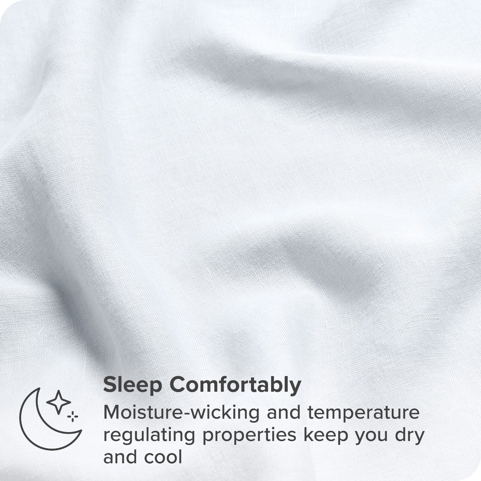 Luxury 100% Linen Sheet Set - Deep Pockets - Easy Fit - by Bare Home