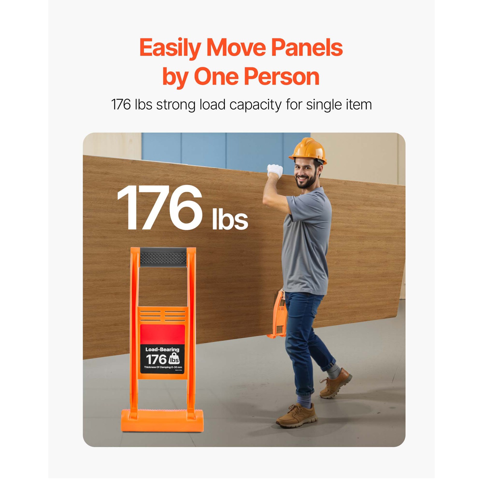 Drywall Carrier 2 Pack Plywood Carriers Handles with 176 lbs Load