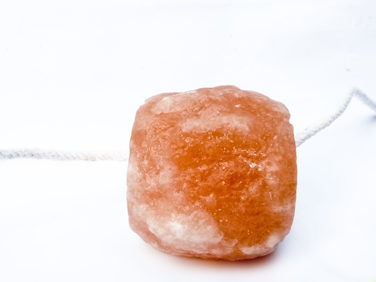 Himalayan 2 LB Pink Salt Lick for Horses - Natural Mineral Block Rock with Rope