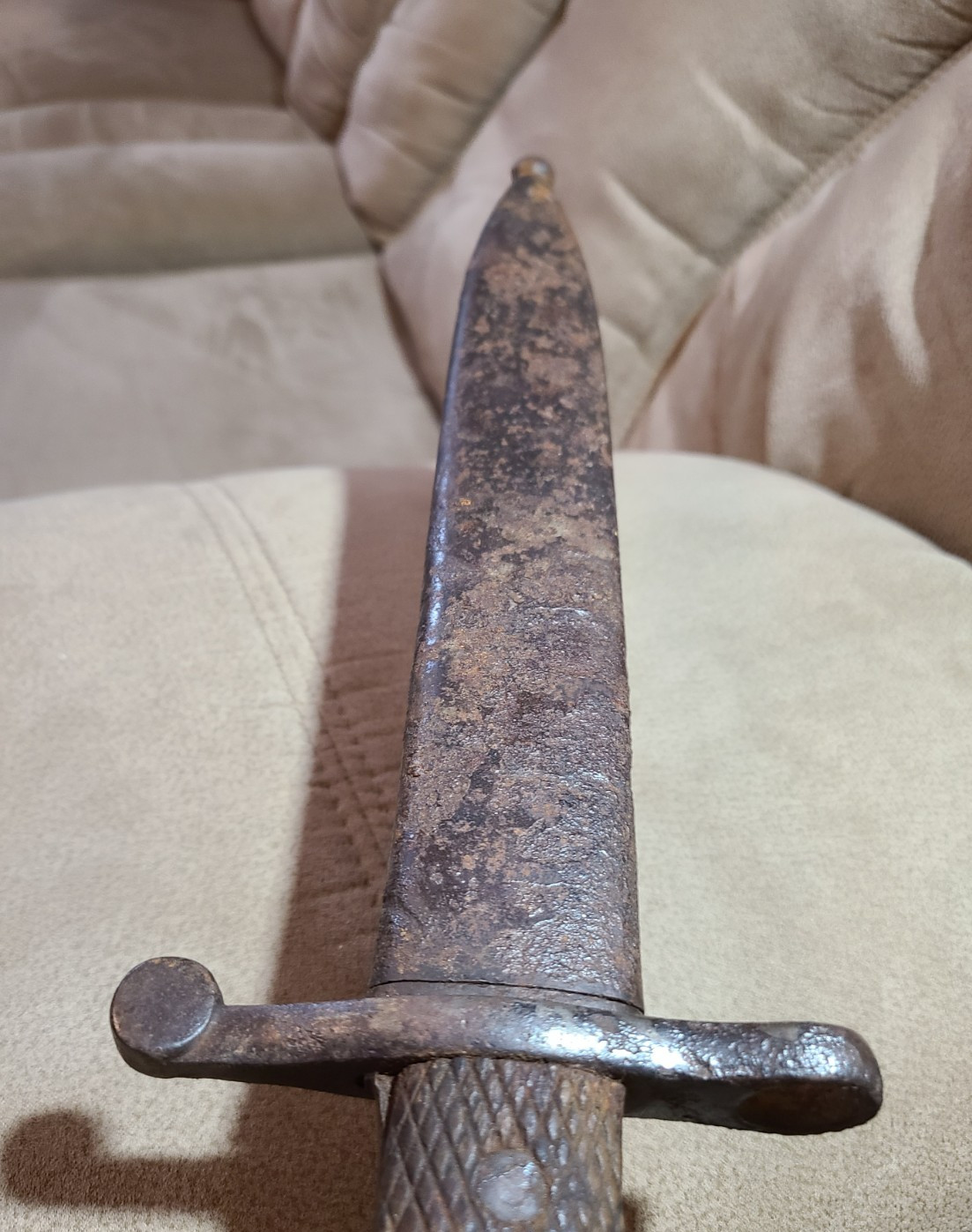 Toledo Spain WW1 WW2 Bolo Bayonet Complete But Rough For Restoration