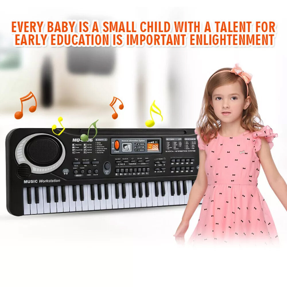 Kids 61-Key Portable Electronic Keyboard Piano Educational Toy