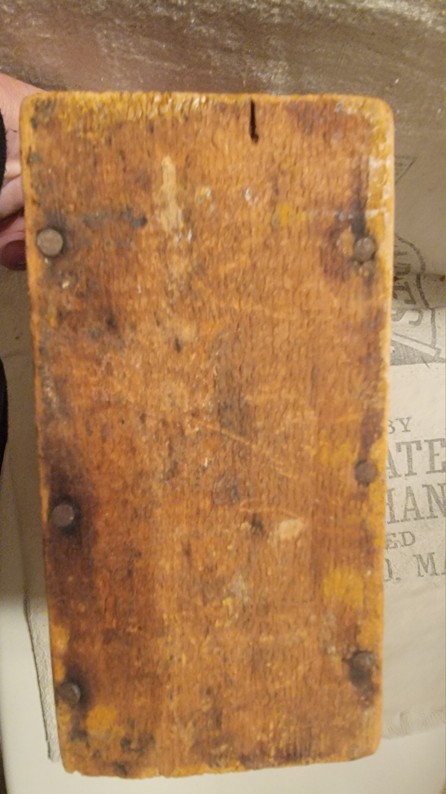 Early 19c New England wall/candle box