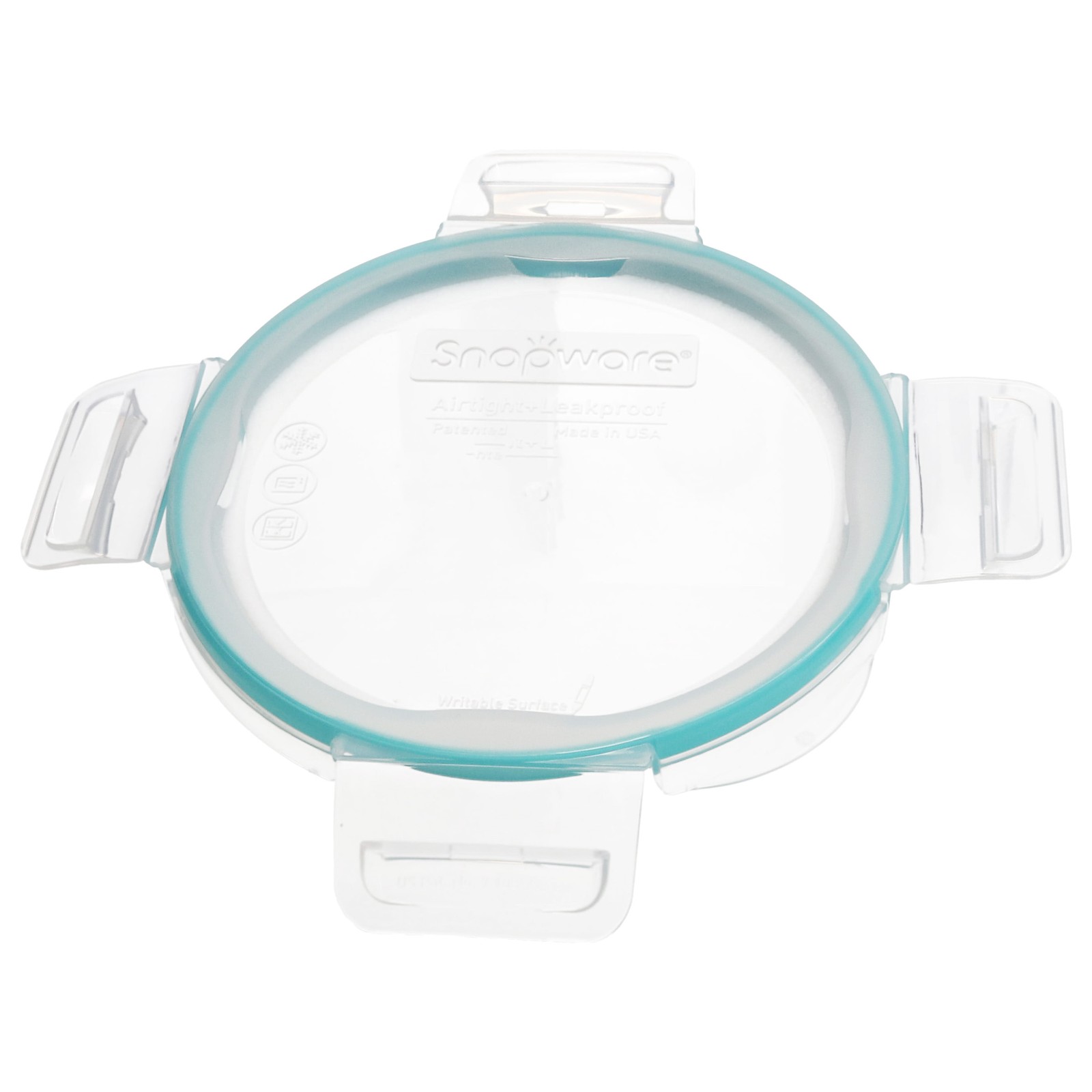 Snapware 7201R 4-Cup Clear Total Solutions Lid with Teal Gasket