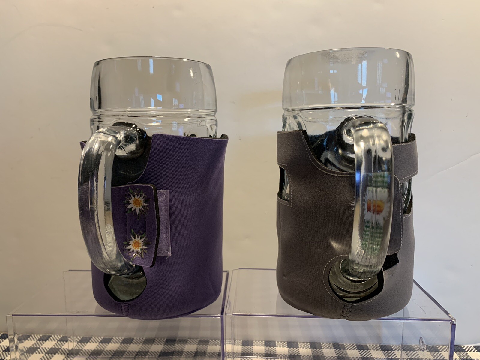 Lederhosen & Dirndl Oktoberfest Koozie Set (for 1 Ltr.Stein).