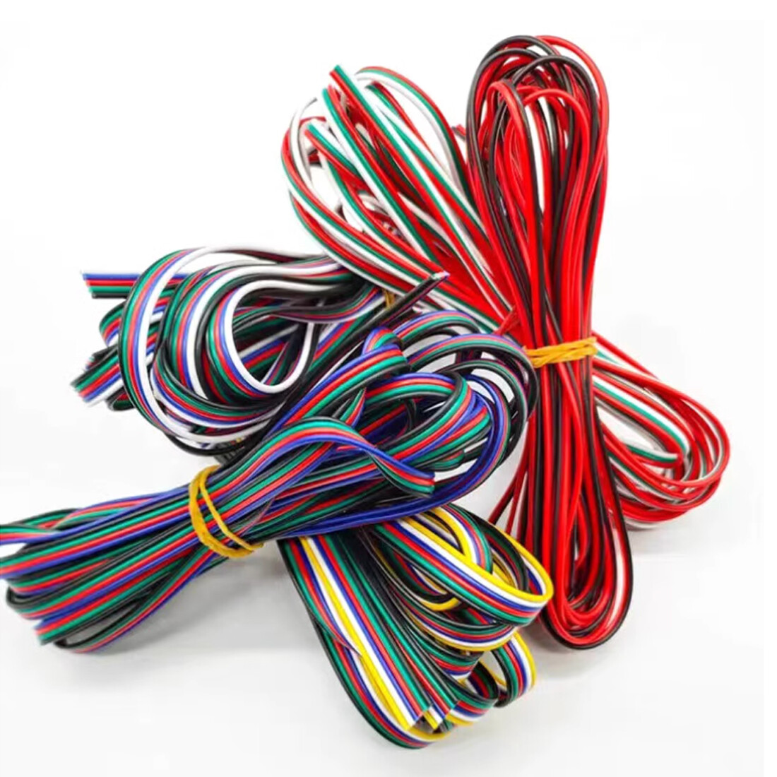 2/3/4/5/6-Way PVC Multi Flat Ribbon Cable Wire LED Light strip cable