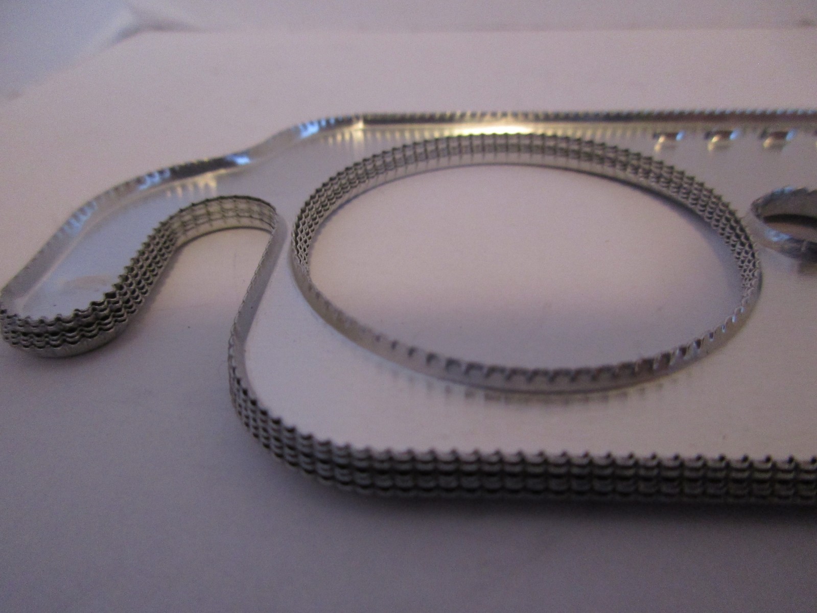 SMALL BLOCK CHEVY ALUMINUM ROUND PORT HEADER EXHAUST GASKETS REUSABLE sbc #4142