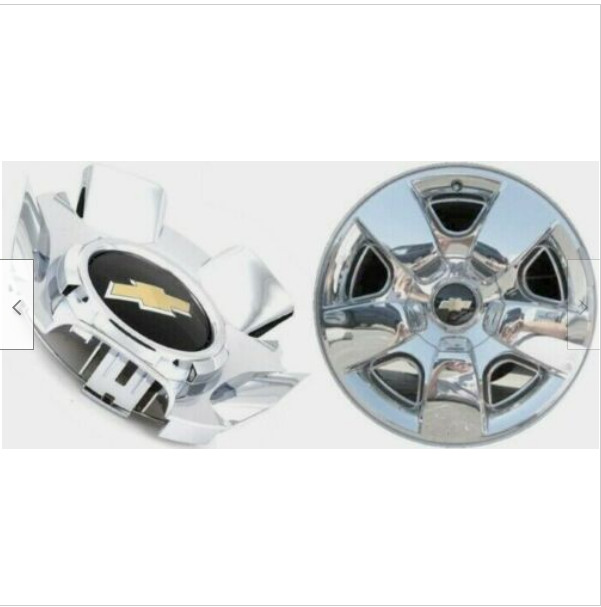 4PC Wheel Center Cap 09- 11 Chevy Tahoe Avalanche Silverado Chrome 5417 19431542