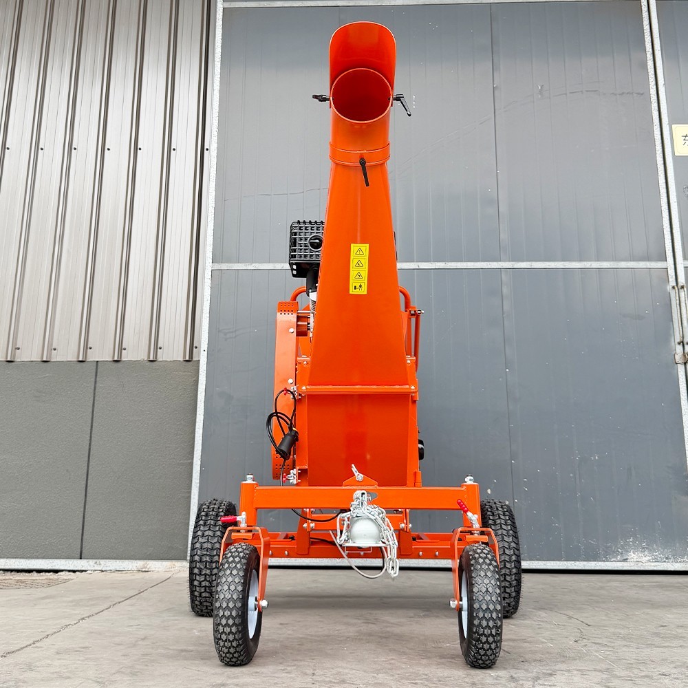 6'' 18hp Wood Chipper 450cc Gas Powered E-start 4-Wheel 12V/9A FREE SHIPPING