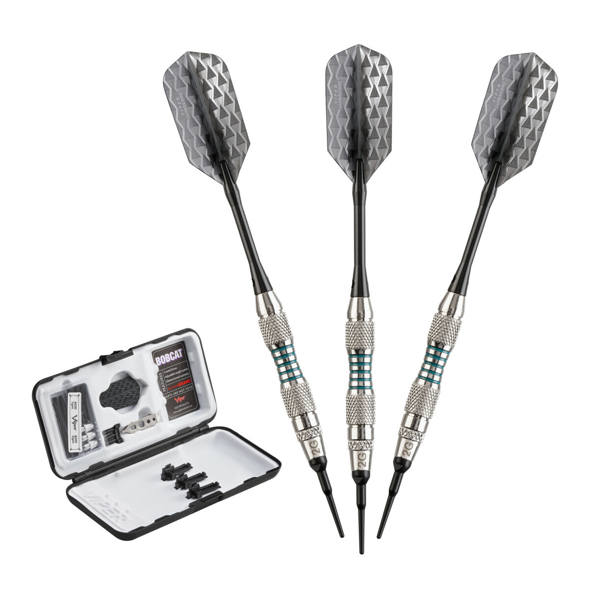 Viper Bobcat Adjustable Soft Tip Darts - Grip 1 - 16-18 Grams