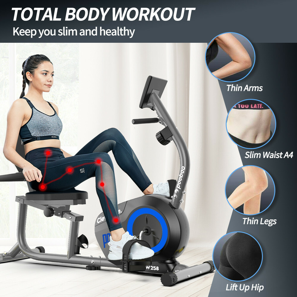 Magnetic Exercise Bike Indoor Cycling Bike Stationary Fitness Bike Home Workout