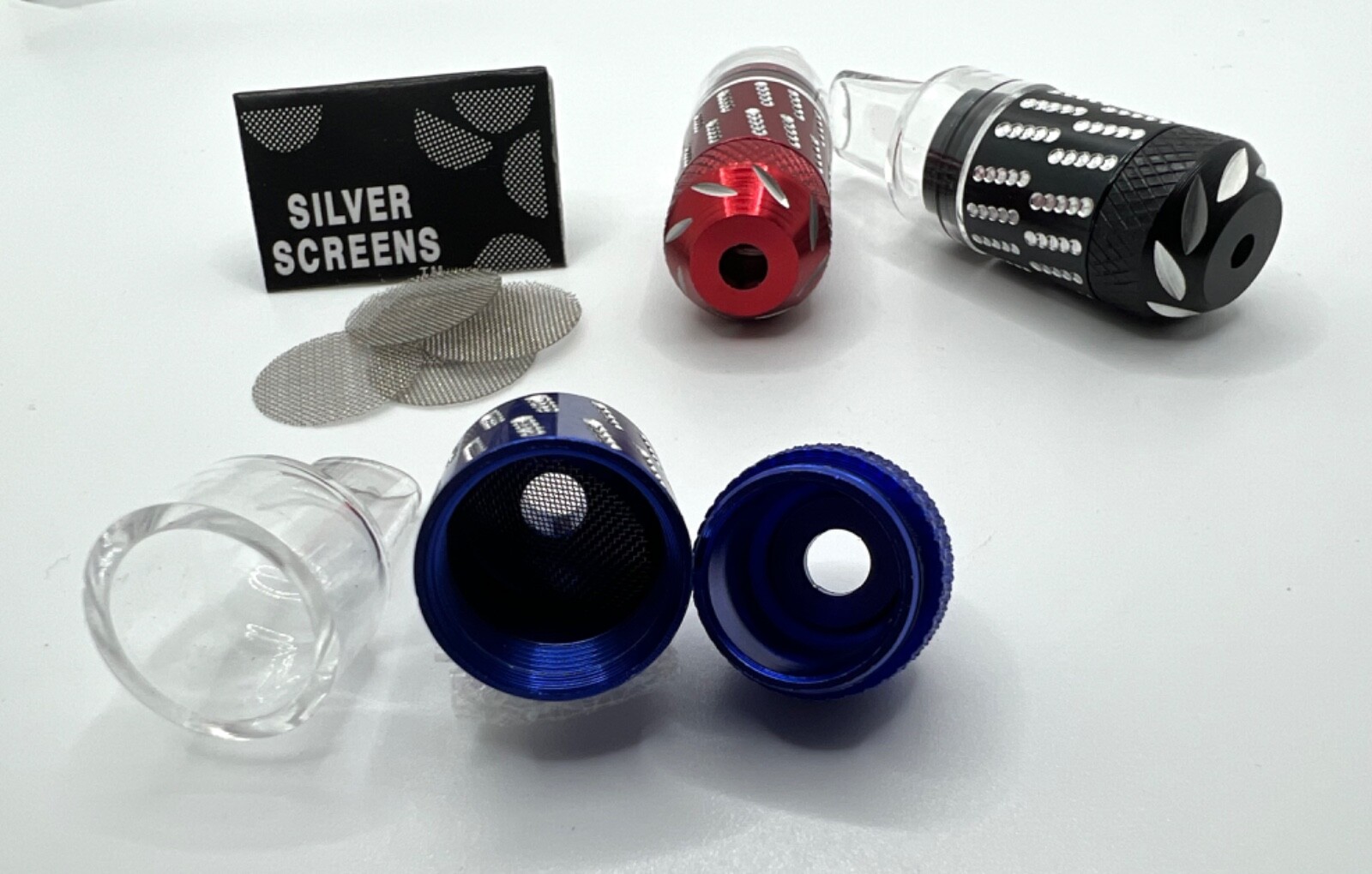 3 Sneak a Toke Metal Bullet Smoking Pipes Tobacco One Hitter Pipe. W/ SCREENS