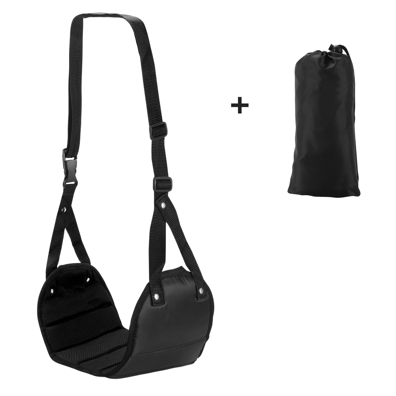 2× Portable Travel Foot Rest Relax Travel Hammock Carry Flight Leg Airplane Pad