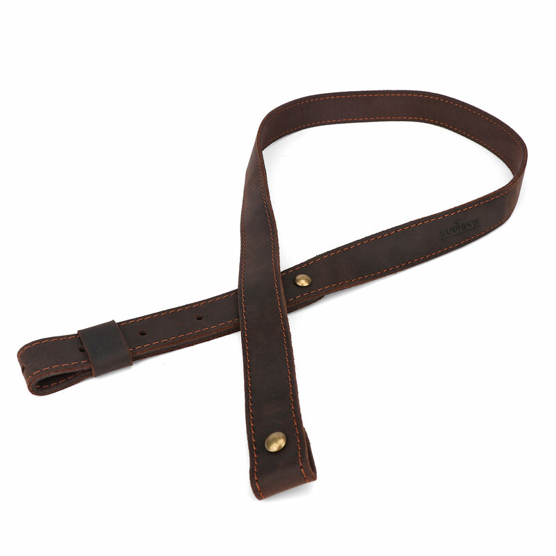 Tourbon Buffalo Leather Rifle Sling Shotgun Strap+Metal Swivels Set Shooting USA
