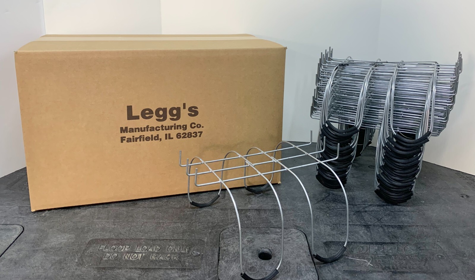 Bulk Case of 50 - Rustproof Galvanized Gravestone Saddles - Floral Cemetery Head